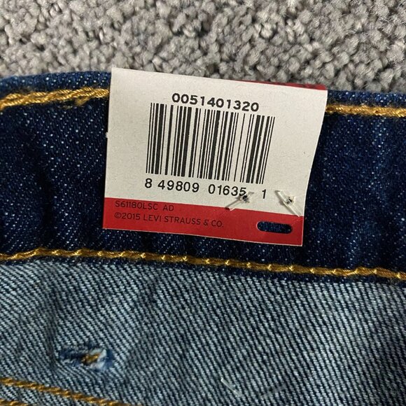 NWT Levi's 514 Straight Leg Jeans Men's 38 x 32 Regular Fit Blue Stretch - Picture 7 of 16